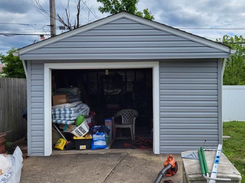 Garage Siding Transformation - After