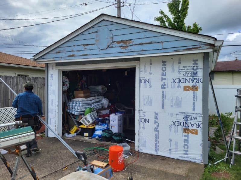 Garage Siding Transformation - photo 3